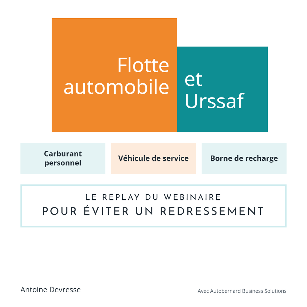 Flotte automobile Urssaf : replay du webinaire sur le carburant personnel, le véhicule de service et la borne de recharge