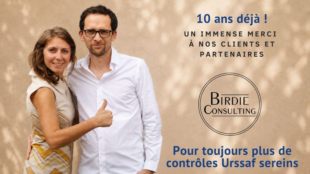 Antoine Devresse, le fondateur de Birdie Consulting et sœur, Louise Devresse, fêtent 10 ans au service d’un contrôle Urssaf serein